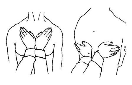 Пораженную область легких можно определить с помощью пальцев руки